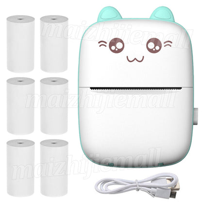 Portable Mini Pocket Thermal Printer Wireless Bluetooth Photo Inkless Printing