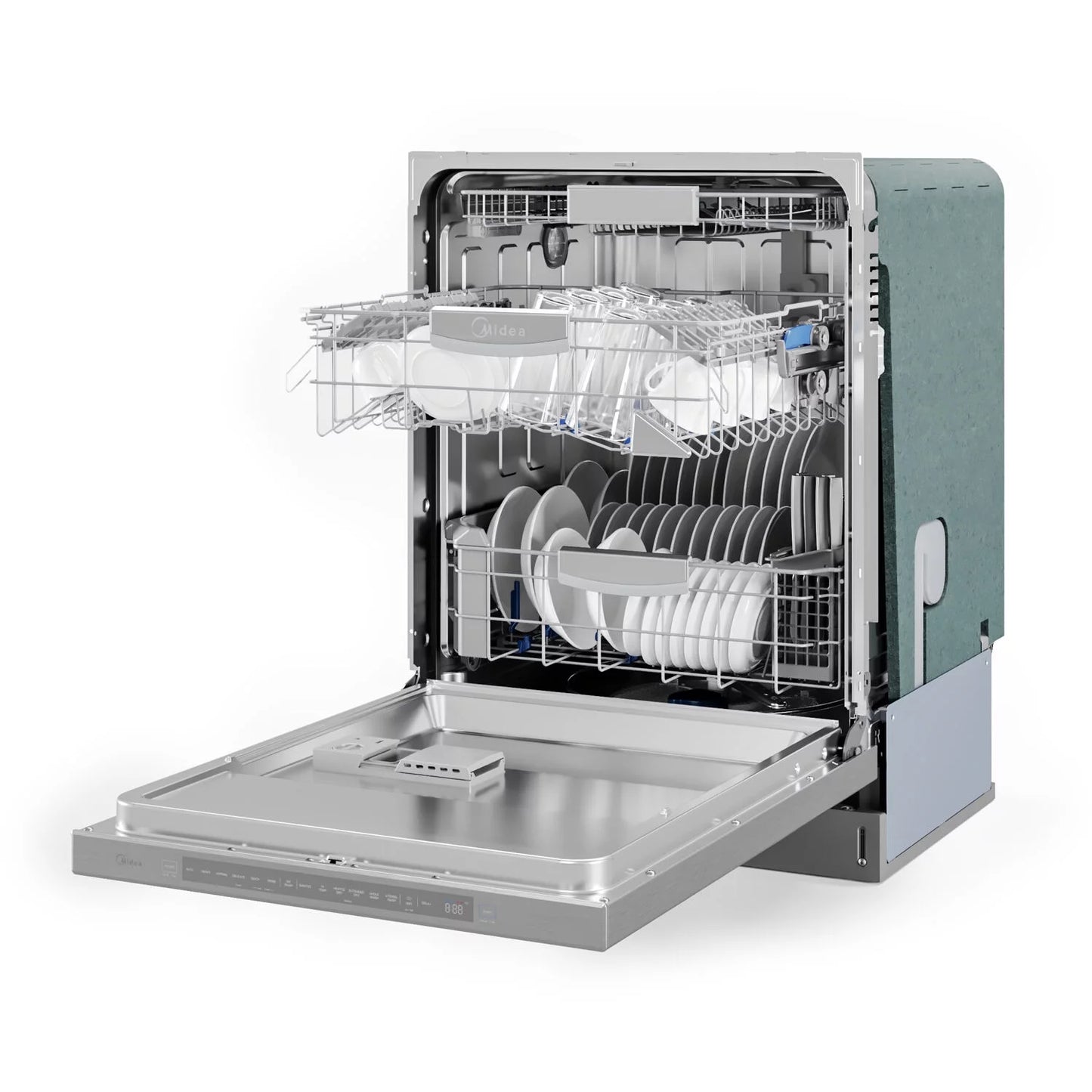 Ultra-Quiet, Built-In Dishwasher with Wi-Fi and Targeted Wash Zones, MDT24P5AST, Stainless Steel