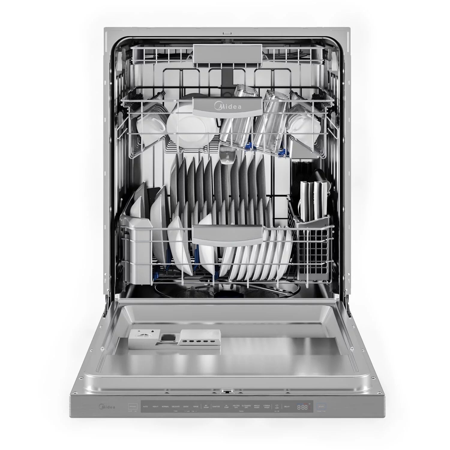 Ultra-Quiet, Built-In Dishwasher with Wi-Fi and Targeted Wash Zones, MDT24P5AST, Stainless Steel